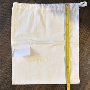 Gucci White Dust Bag